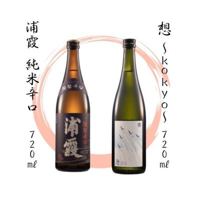 ふるさと納税 東松島市 宮城の地酒 720ml 2本セット[想〜kokyo〜・浦霞 純米辛口] 飲み比べ 純米大吟醸 4