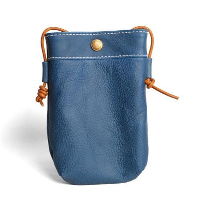 ふるさと納税 栃木市 天神ワークス レザーサコッシュSP04[COBALT BLUE]