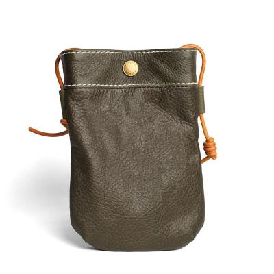 ふるさと納税 栃木市 天神ワークス レザーサコッシュSP04[OLIVE]