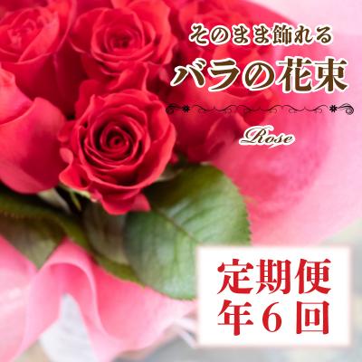 ふるさと納税 下関市 バラの花束定期便 年6回 偶数月 バラ 花束 誕生日 記念日 ギフト下関 山口 JI003-A