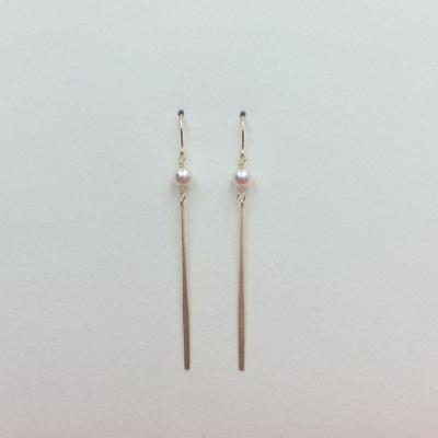 ふるさと納税 甲府市 K18 あこや真珠3.5mm　ピアス APE4741_1