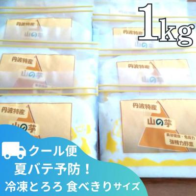 ふるさと納税 京都市 [芋家なか吉]丹波山の芋すりおろし 冷凍 とろろ1kg (10パック)