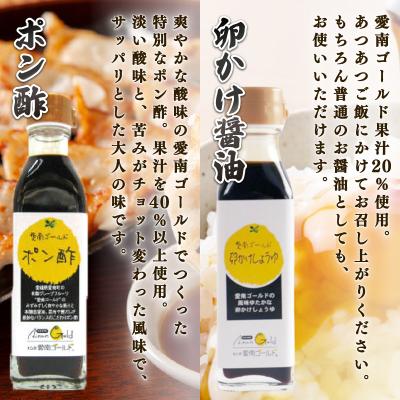 ふるさと納税 愛南町 愛南ゴールド調味料シリーズ 4本セット