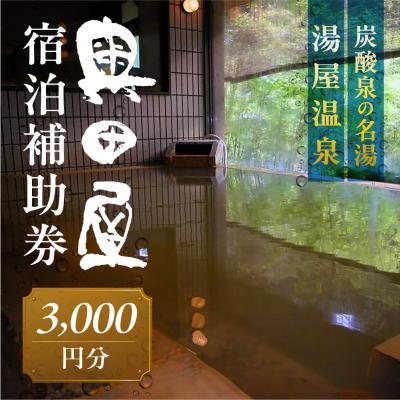 ふるさと納税 下呂市 湯屋温泉 [奥田屋]宿泊補助券(3,000円分)旅館 温泉 旅行 下呂市 宿泊券[a028-1]
