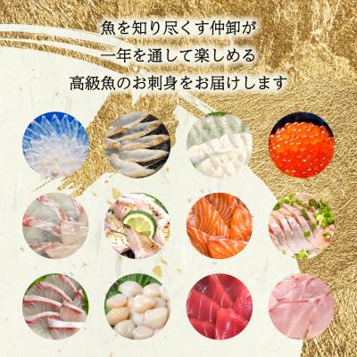 ふるさと納税 下関市 【定期便年12回】 唐戸市場直送 高級お刺身 各2人前 毎月発送 冷凍 真空 鮮魚 EY025-x |  | 01