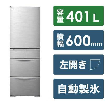 ふるさと納税 栃木市 日立 冷蔵庫[標準設置費込み]Kタイプ 5ドア 左開き 401L R-K40TL-S