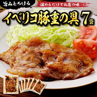 ふるさと納税 東根市 [かんたん本格調理]旨みがとろけるイベリコ豚重の具 105g × 7 袋 セット