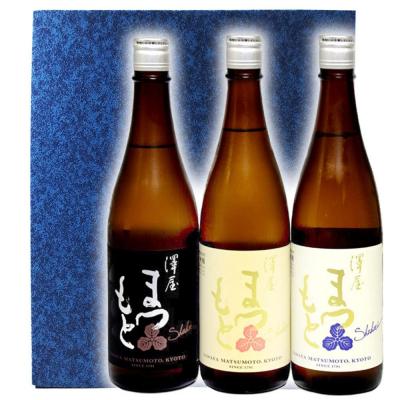 ふるさと納税 京都市 [松本酒造]澤屋まつもと五百万石+雄町+山田錦 720ml 3本セット/京都府松本酒造[4729]
