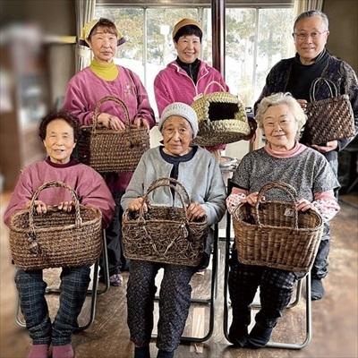 ふるさと納税 西和賀町 若畑創作館 あけび蔓「二本編み」籠バッグ_3