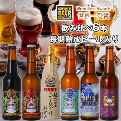 ふるさと納税 阿賀野市 ビール スワンレイクビール 世界一金賞受賞入り 長期熟成ビール入り飲み比べ6本セット 阿賀野市