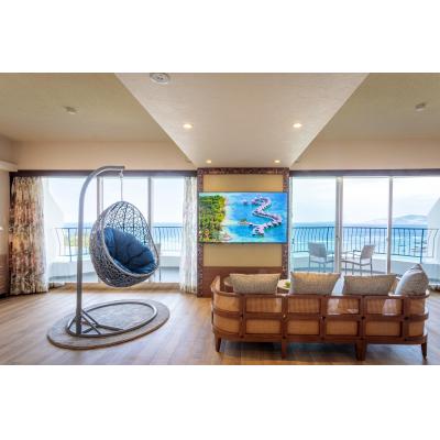 ふるさと納税 恩納村 オーシャンタワー プレミアコーラルビュールーム 宿泊券 4名様利用 1泊 ( 朝・夕付 )