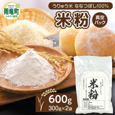 ふるさと納税 雨竜町 北海道 雨竜町産 うりゅう米 ななつぼし 米粉 600g(300g×2個)