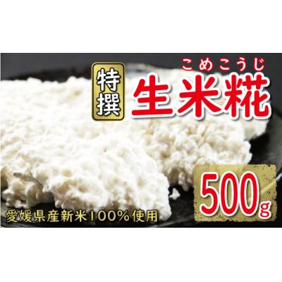 ふるさと納税 愛南町 生米糀 500g お試し 小分け 米糀 米こうじ 生麹 甘酒 味噌 愛南町 愛媛県 マルヤス味噌