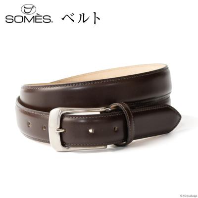 ふるさと納税 砂川市 SOMES ベルト 本革 M-05 ラウンド型 (ダークブラウン) [12260643-b] ◎