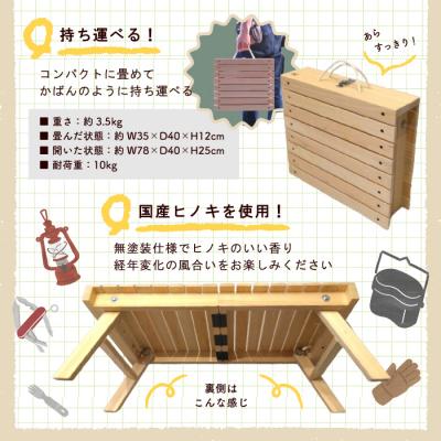 ふるさと納税 四万十市 アウトドアやおうちでも!どこでもサッと使える「かばんテーブルMUGENDAI」26_1