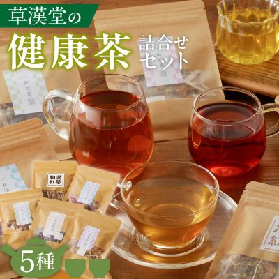 ふるさと納税 小牧市 草漢堂の健康茶 詰合せセット (お茶/爽活茶/鳩麦茶/温補茶/健食茶/和漢紅茶)[103S04]