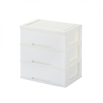 ふるさと納税 三条市 NEWLIFE ワイドチェスト収納3段 ナチュラルホワイト 収納ケース 衣装ケース