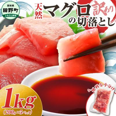ふるさと納税 田野町 海鮮丼にも!訳あり 天然マグロ切り落とし 1kg(冷凍) | 