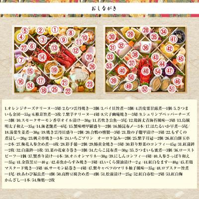 ふるさと納税 京都市 祇園 華舞 冷蔵おせち 特大2段重「双の舞」約5人前|本格料亭おせち 豪華 華やか 贅沢 大人気 |  | 02