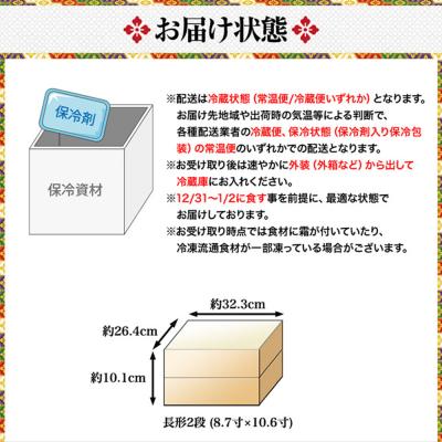 ふるさと納税 京都市 祇園 華舞 冷蔵おせち 特大2段重「双の舞」約5人前|本格料亭おせち 豪華 華やか 贅沢 大人気 |  | 03