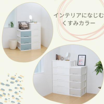 ふるさと納税 三条市 NEWLIFE スリムチェスト 5段 クリア 収納ケース