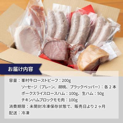 ふるさと納税 東御市 【自家製ソーセージハム男】峯村牛ローストビーフセット_3