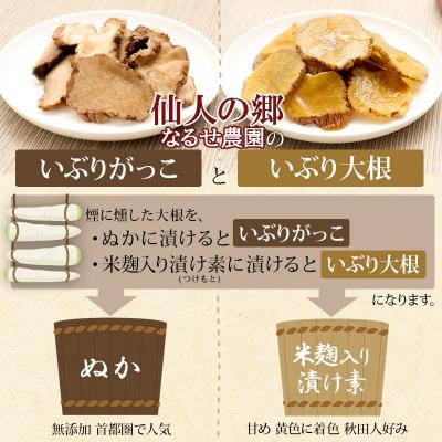 ふるさと納税 東成瀬村 東成瀬村のいぶりがっこスライス食べ比べセット 2種×各1袋|07_nrs-030401a |  | 03