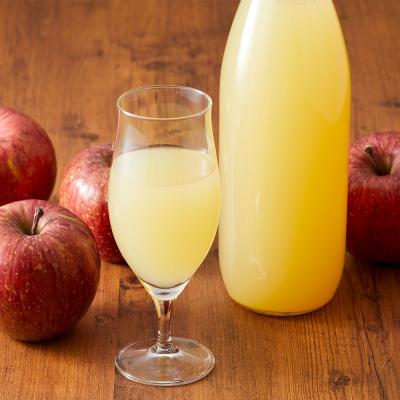 ふるさと納税 陸前高田市 果汁100%! 完熟りんご使用 ストレートりんごジュース 1L×4本セット