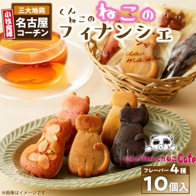 ふるさと納税 小牧市 ねこのフィナンシェ 10個入り くんねこカフェ [115N03]