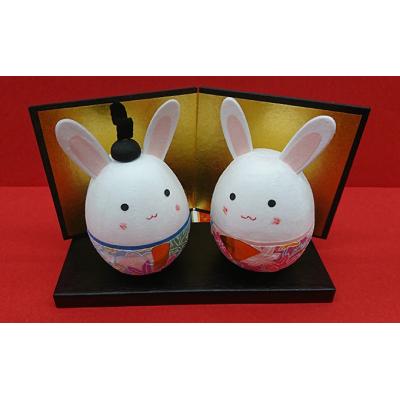 ふるさと納税 大野市 越前和紙 うさぎのおひなさま&amp;越前焼 天空の城湯のみ