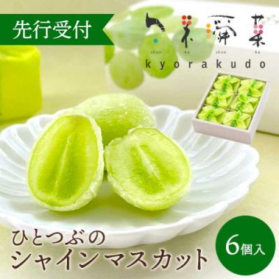 ふるさと納税 三原市 [先行受付]ひとつぶの シャインマスカット(6個入) [018-011]