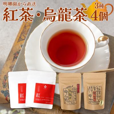 ふるさと納税 佐川町 <お山の茶 明郷園詰め合わせ> 紅茶 和紅茶