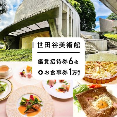 ふるさと納税 世田谷区 世田谷美術館の鑑賞招待券+併設のレストラン等で使えるお食事券(1万円分)[非売品]
