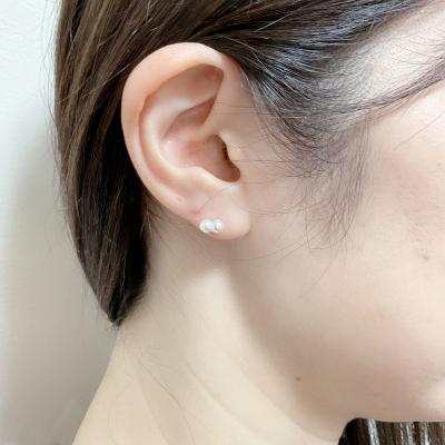 ふるさと納税 甲府市 K18 あこや ふたごパールピアス(PE1060KD-FTG) |  | 03