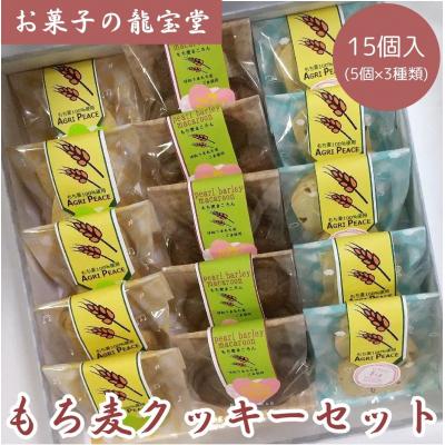 ふるさと納税 阿賀野市 もち麦クッキーセット 15個