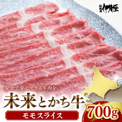 ふるさと納税 芽室町 北海道十勝芽室町 未来とかち牛モモスライス 700g me073-003c