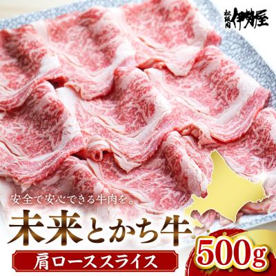ふるさと納税 芽室町 北海道十勝芽室町 未来とかち牛肩ローススライス 500g me073-004c