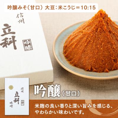 ふるさと納税 立科町 詰め合わせセット 2-B (吟醸みそ500g×2箱、イマイ醤油きなり360ml×2本)の画像