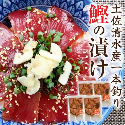ふるさと納税 土佐清水市 一本釣り 鰹の漬け(100g×4袋)カツオ かつお 漬け丼 海鮮丼 惣菜 個包装[R01203]