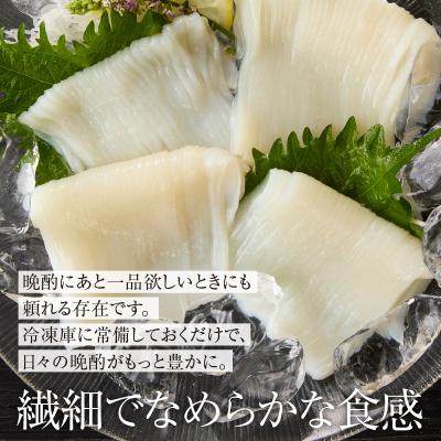 ふるさと納税 函館市 【道水】お刺身いかそうめん(業務用)約550g　いか耳塩辛110g付き_HD108-021 |  | 01