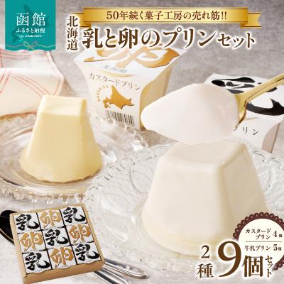 ふるさと納税 函館市 北海道 乳と卵のプリンセット_HD017-008