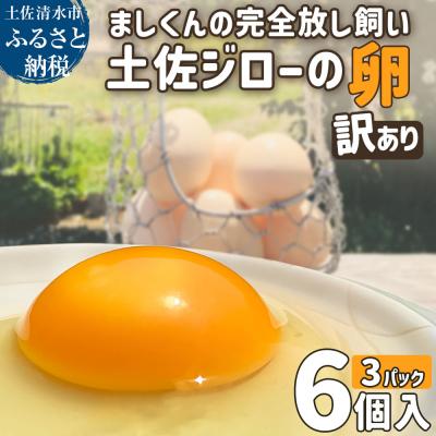 ふるさと納税 土佐清水市 ブランド卵 ましくんの完全放し飼い 土佐ジローの卵 18個入り 訳あり 規格外[R01217]