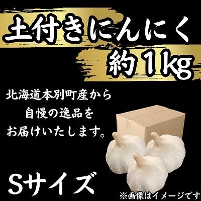 ふるさと納税 本別町 [先行予約]北海道十勝本別町産土付きにんにく白玉王1kgSサイズ