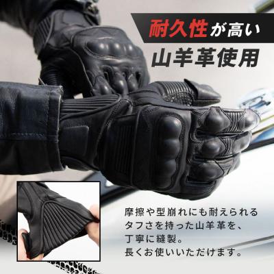 ふるさと納税 京都市 【デグナー】プロテクター付きレザーグローブ　ブラック [TG-94]【サイズM】(バイク) |  | 02