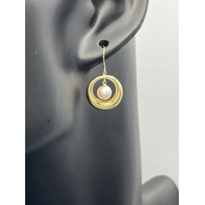 ふるさと納税 甲府市 K18 アコヤパール アメリカンピアス KE0863