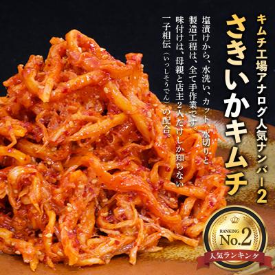 ふるさと納税 神埼市 【10カ月定期便】【一子相伝】秘伝のさきいかキムチ 200g×4パック(H104169)_1