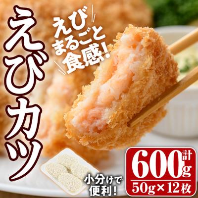 ふるさと納税 宇佐市 えびたっぷりえびカツ(計600g・50g×4枚×3P)[105800101][大関食品]