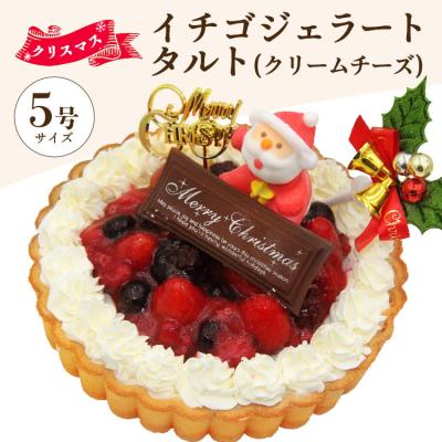 ふるさと納税 香南市 クリスマスケーキ アイス いちごタルト(クリームチーズジェラート) ドルチェかがみ dc-0062