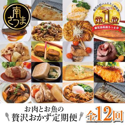 ふるさと納税 南さつま市 お肉とお魚の贅沢おかず定期便(全12回)