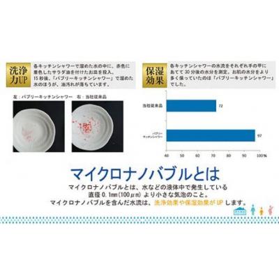 ふるさと納税 岐阜県 バブリーキッチンシャワー/ナノバブル 洗浄 保湿 節水 日本製 SV218 水生活製作所の画像